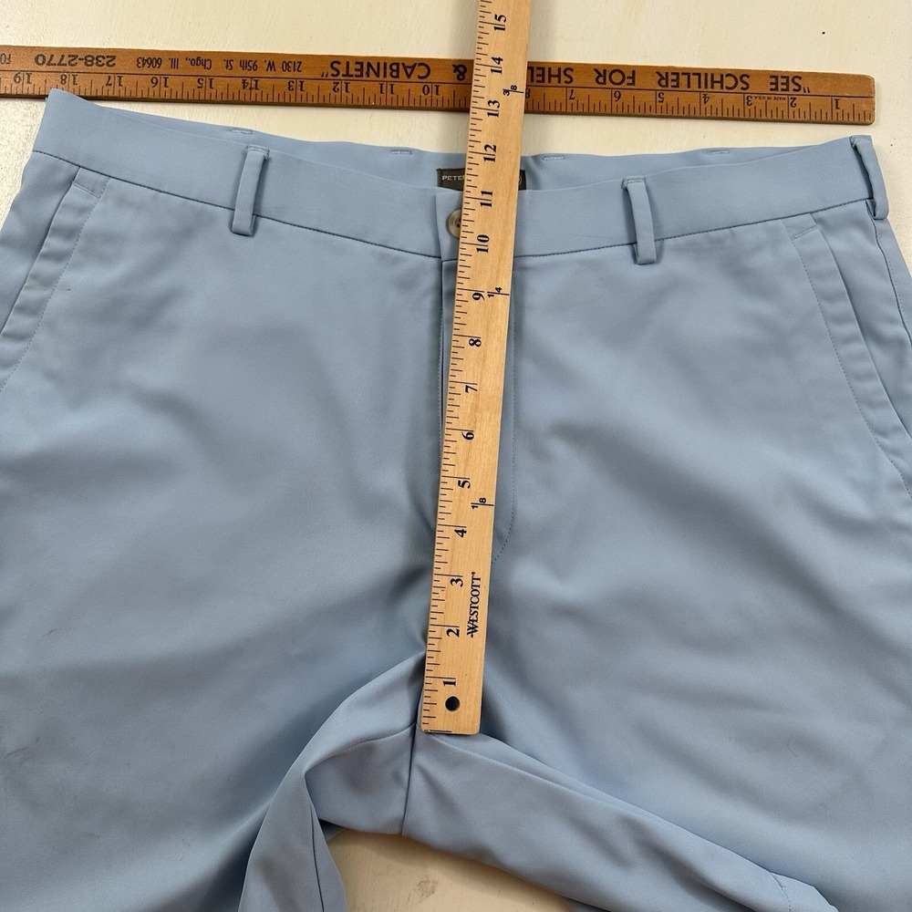 Peter Millar salem shorts Men's 36 Performance Chino Golf Light Blue Wicking‎ - Picture 3 of 14